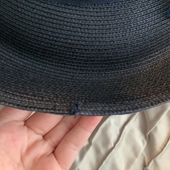 Giovannio navy hat with feathers - Picture 10 of 10